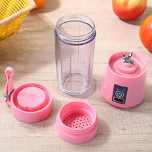 Portable USB Electric Juicer Bottle – 6-Blade Rechargeable Blender Cup (380ml)