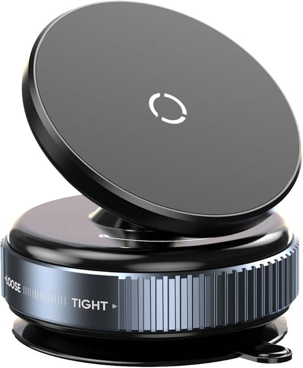 Magnetic Suction Phone Holder – 360° Rotating Mobile Stand for Car, Office, Kitchen, Gym (Pack of 1)