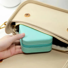 Mini Travel Jewellery Box – PU Leather Organizer for Rings, Earrings & Necklaces