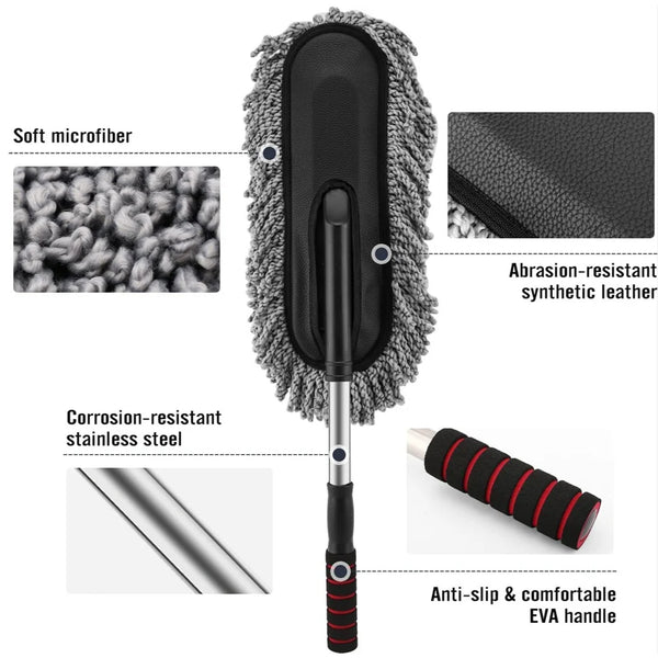 Gentle Car Dust Brush – Interior &amp; Exterior Cleaning Tool
