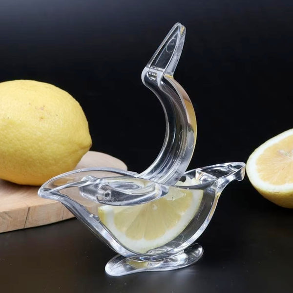 Bird-Shaped Manual Lemon Squeezer – Transparent Citrus Juicer for Lemon, Lime & Orange