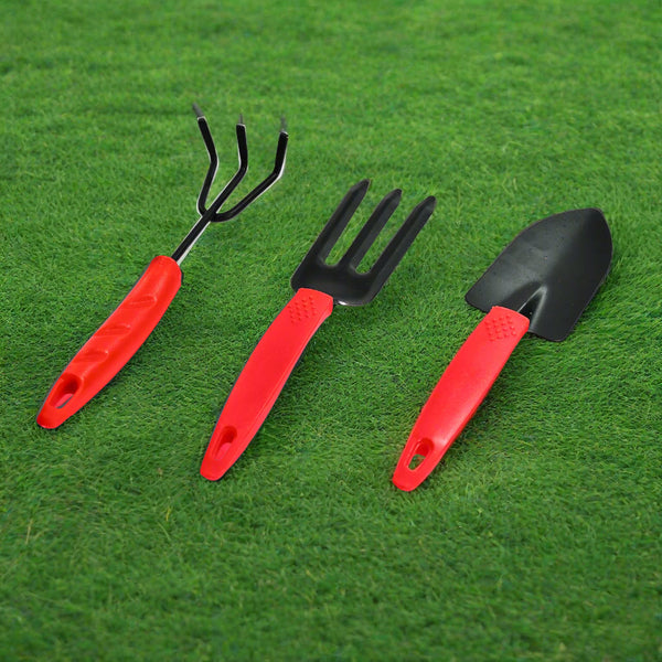 Mini Garden Tool Set (3-Piece) – Cultivator, Trowel & Fork