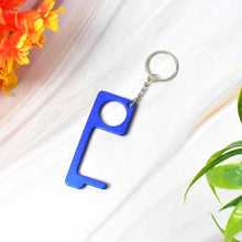 Metal Safe Touch Keychain Tool – No-Contact Door Opener & Utility Hook (Key Shape Design)