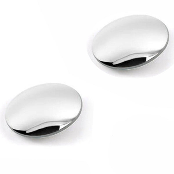 Frameless Blind Spot Round Wide-Angle Adjustable Convex Rear View Mirror (2 Pc Set)