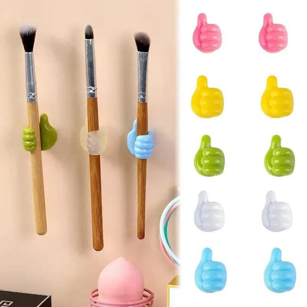 Thumb Cable Clips (Pack of 10) – Multi-Functional Cord Holder & Wall Hook | Cable Organizer for Desk, Home, Office, Car