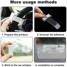 Windscreen Cardholder & Fastag Stand – Transparent Self-Adhesive Ticket Clip for Car Windshield | Parking Permit & Pass Holder (2 Pc Set)