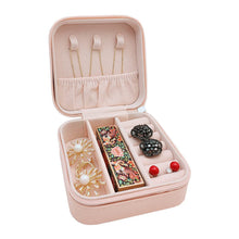 Mini Travel Jewellery Box – PU Leather Organizer for Rings, Earrings & Necklaces