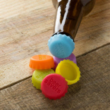 Beer Savers Caps – 6 Pcs Reusable Silicone Bottle Caps for Soda, Cold Drinks & Beer Bottles
