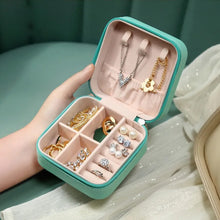 Mini Travel Jewellery Box – PU Leather Organizer for Rings, Earrings & Necklaces