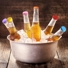 Beer Savers Caps – 6 Pcs Reusable Silicone Bottle Caps for Soda, Cold Drinks & Beer Bottles