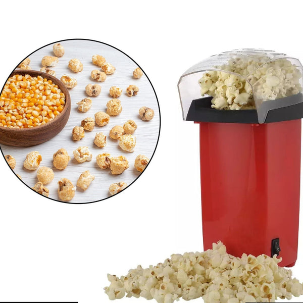 Electric Hot Air Popcorn Maker – Oil-Free Snack Machine for Home Use
