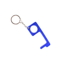 Metal Safe Touch Keychain Tool – No-Contact Door Opener & Utility Hook (Key Shape Design)