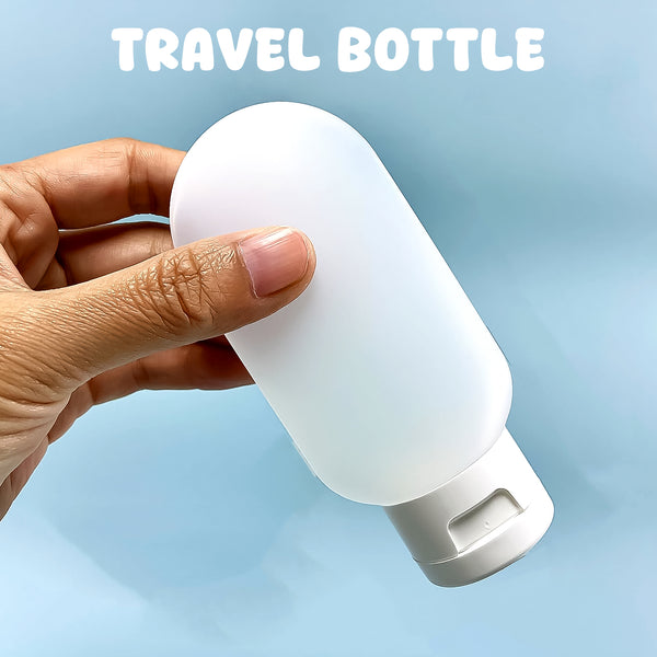 Travel Bottle Set – Leak-Proof 60ML Refillable Toiletry Container for Shampoo, Conditioner, Lotion, Body Wash (1 Pc / Mix Color)